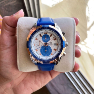 Edfice White-Blue Dial Chronograph For Men’s Watch